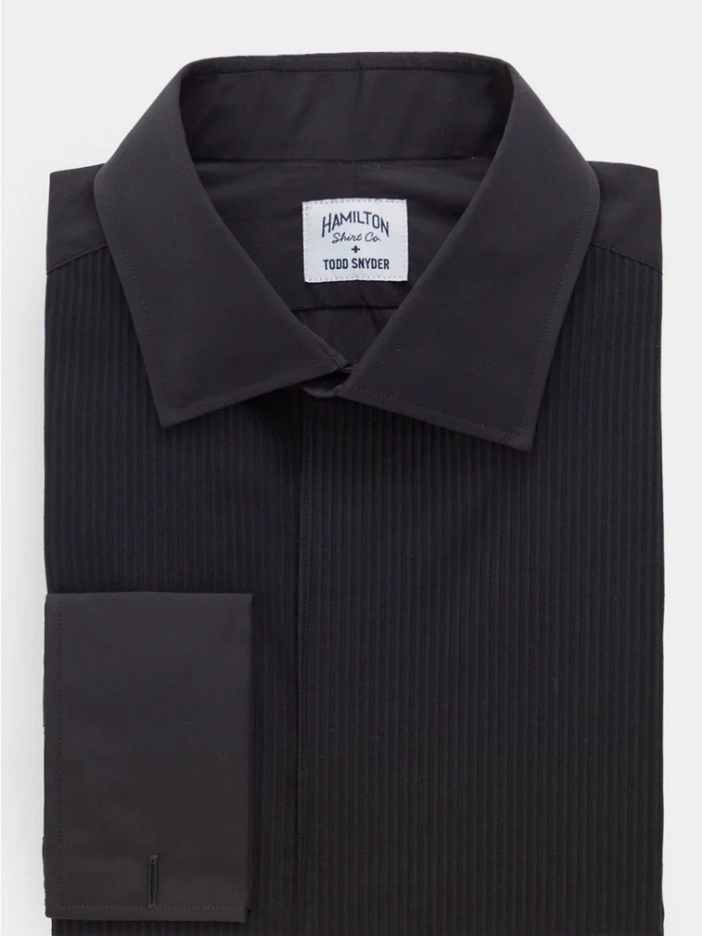 Hamilton + Todd Snyder
Cotton Pleated Spread Collar
Tuxedo Shirt Bin#26